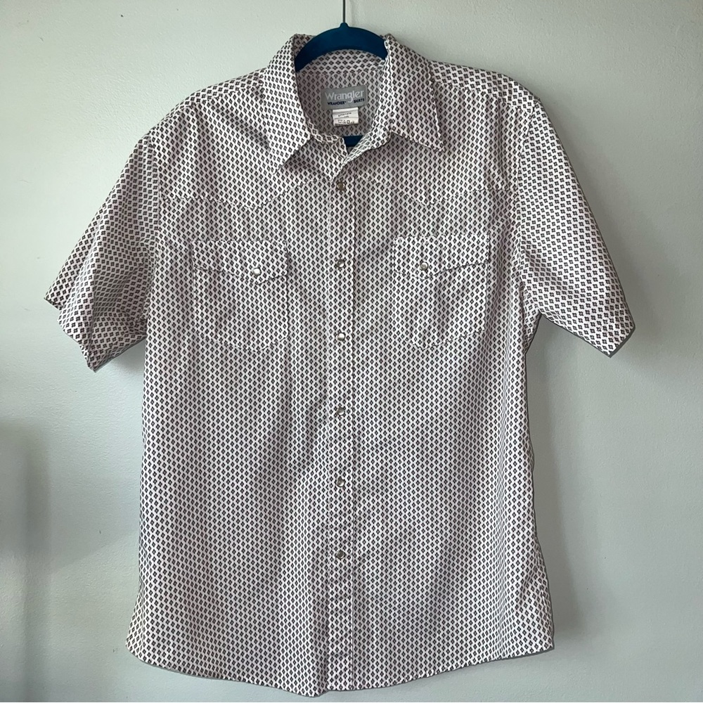 Wrangler Wrancher pearl snap short sleeve shirt